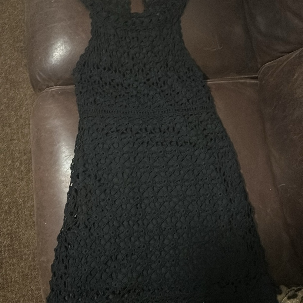 INC dress Black crochet dress size S
